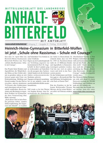 Heinrich-Heine-Gymnasium in Bitterfeld-Wolfen ist ... - spatznews.de