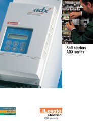 Soft starters ADX series - PD20 - LOVATO Electric SpA