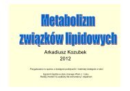 Metabolizm zwiÄzkÃ³w lipidowych