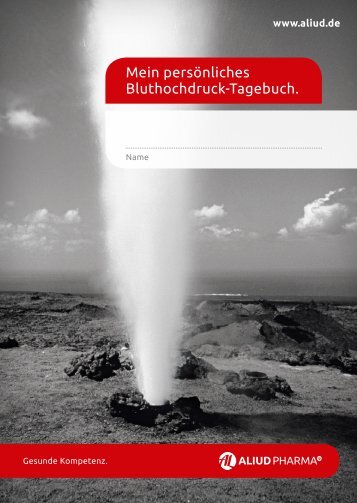 Mein persÃ¶nliches Bluthochdruck-Tagebuch. - Aliud Pharma GmbH ...
