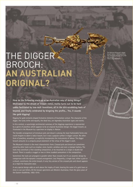 the digger brooch - National Museum of Australia