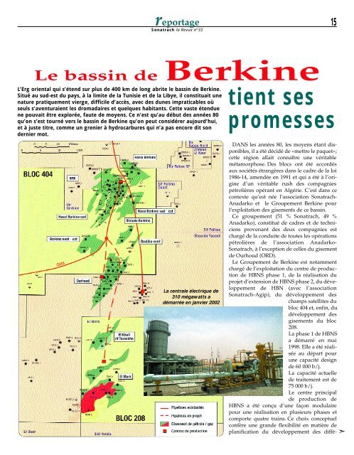 Sonatrach la Revue nÂ°33 - MinistÃ¨re de l'Ã©nergie et des mines