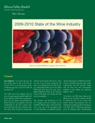 2009-2010 State of the Wine Industry - Silicon Valley Bank