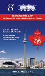 8th International Conference on Head and Neck Cancer