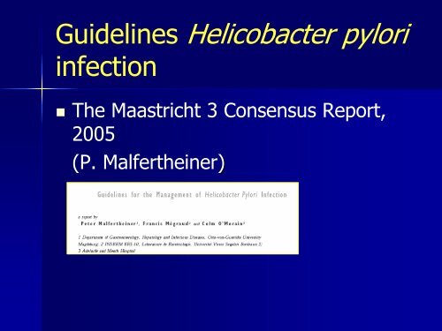 Klinische en diagnostische impact van de Helicobacter ... - UZ Leuven