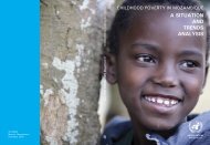 Child Poverty in Mozambique. A Situation and Trend ... - Unicef