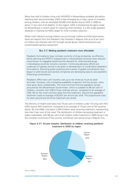 Child Poverty in Mozambique. A Situation and Trend ... - Unicef