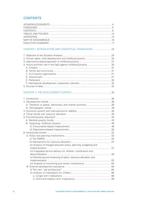 Child Poverty in Mozambique. A Situation and Trend ... - Unicef