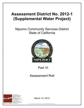 3/14/12 Board meeting packet E-2 All Assessment ... - NoNewWipTax