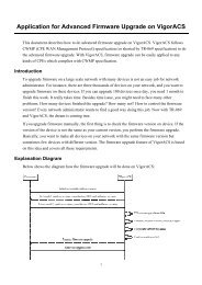 Application for Advanced Firmware Upgrade on VigorACS - Draytek