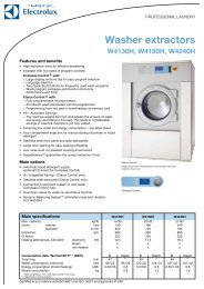 Washer extractors - Farwell