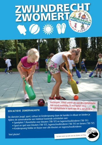 Brochure Zwijndrecht Zwomert - Gemeente Zwijndrecht