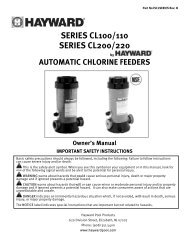 Chemical Feeder Cl200 Hayward