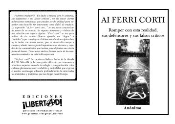 Ai ferri corti - Folletos Libertad