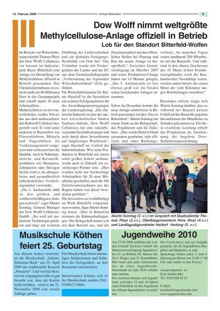 (Anhalt) Bitterfeld Wolfen - spatznews.de