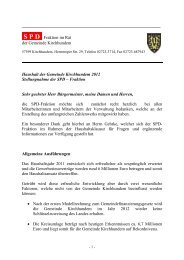 S P D Fraktion im Rat der Gemeinde Kirchhundem Haushalt der ...