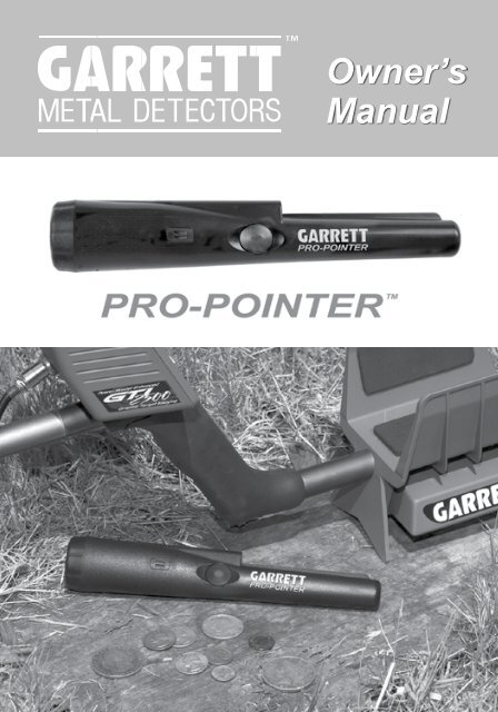 Pro Pointer Manual Garrett