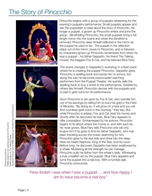 Pinocchio - Pacific Northwest Ballet