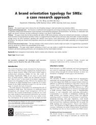 A brand orientation typology for SMEs: a case research approach