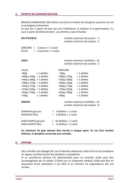 infos + formulaire d'inscription