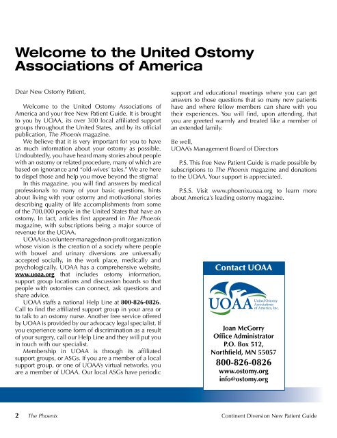 Continent Diversion - United Ostomy Associations of America