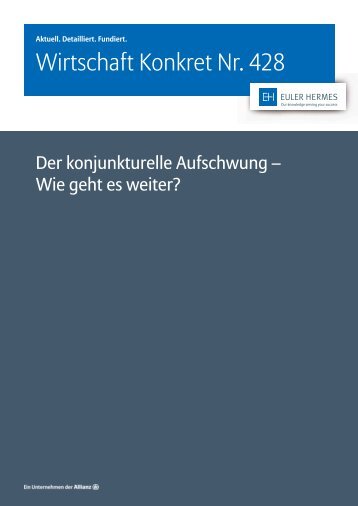 Wirtschaft Konkret Nr. 428 - Der konjunkturelle Aufschwung