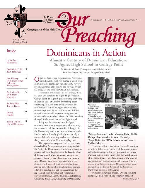 Our Preaching Vol2 Iss2 Qxd Dominican Sisters Of Amityville