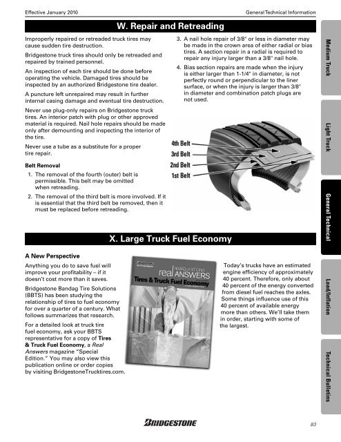 Bridgestone Medium and Light Truck Tire Data Book - Sullivan Tire ...