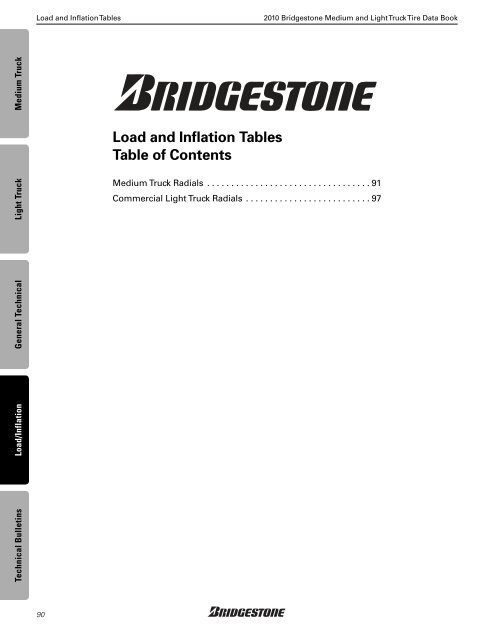 Bridgestone Medium and Light Truck Tire Data Book - Sullivan Tire ...