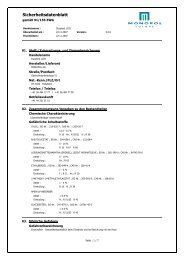 Sicherheitsdatenblatt - Monopol Colors