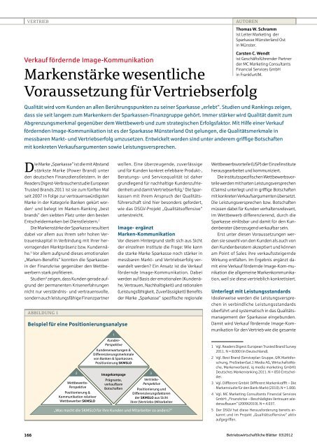 Strategische Gesamtbanksteuerung - Sparkassenzeitung