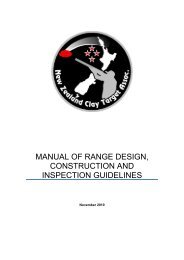 manual of range design, construction and inspection guidelines