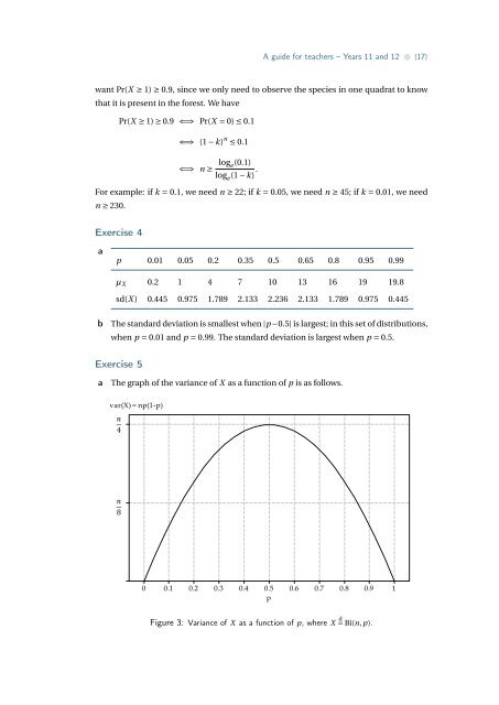 Binomial distribution - the Australian Mathematical Sciences Institute