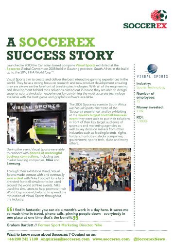 a soccerex success story a soccerex success story