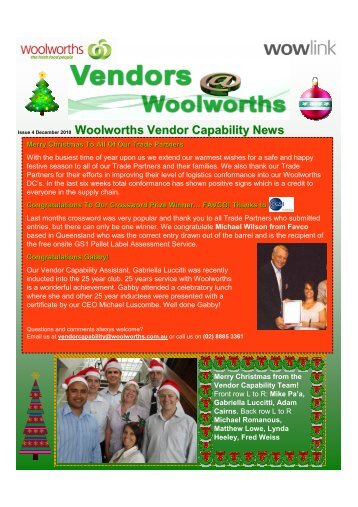 Woolworths Vendor Capability News - Woolworths wowlink