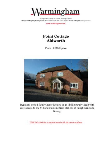 Point Cottage Aldworth - Warmingham