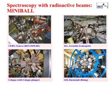 Spectroscopy with radioactive beams: MINIBALL - Achievements ...