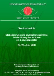 Globalisierung und Zivilisationskonflikte - Entwicklungsforum ...