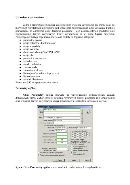 Fakt program FK - WSPiM ChrzanÃƒÂ³w