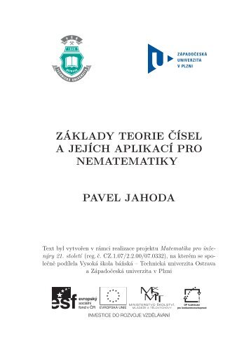 ZÃ¡klady teorie ÄÃ­sel a jejÃ­ch aplikacÃ­ pro nematematiky (3 MB)