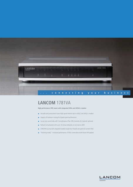 LANCOM 1781VA - LANCOM Systems