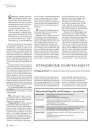 STANDBEINE DÃRFEN NICHT - Musikforum