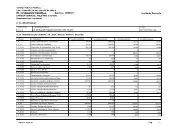 DemonstraÃ§Ã£o do Fluxo de Caixa - Sabesp