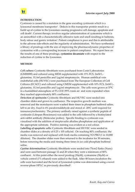 Evaluation of Novel Prodrugs for the Treatment of Nephropathic ...