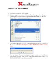 Renault Clip setup manual - Xcardiag.com