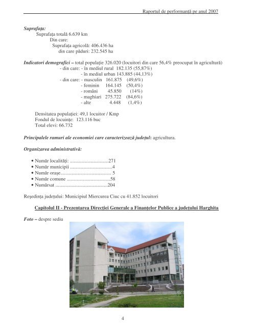 raport performanta.pdf - Directia Generala a Finantelor Publice ...