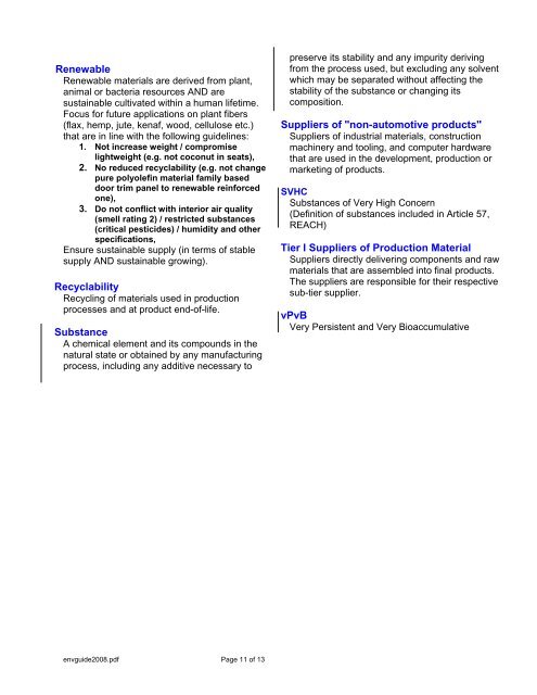 Supplier Environmental Requirements - Binar Elektronik