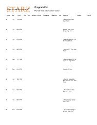 Coralville Final Studio Schedule - Midwest Starz