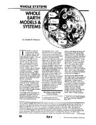 Whole Earth Models & Systems, CEO (Summer 1982 ... - OSS.net