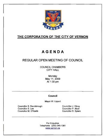 Agenda Package - City of Vernon